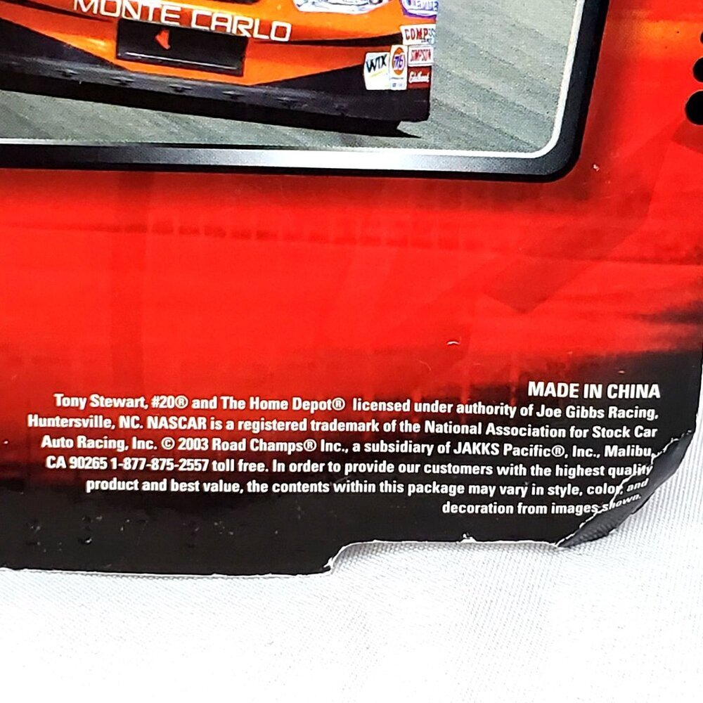 Tony Stewart #20 NASCAR 2003 Action Figure By Jakks Pacific Road Champs 6 inch - Picture 5 of 12